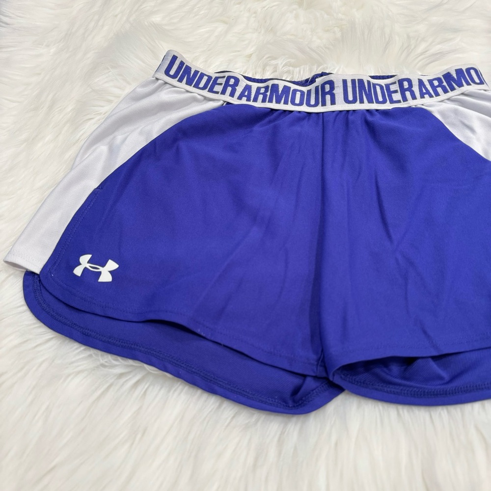 Under Armour Women’s UA Play Up 2.0 Walkin Running Training Shorts Small Purple